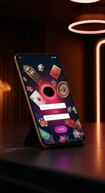 Een overzichtelijk inlogscherm van Casino Kokobet met opties voor standaard e-mail en wachtwoord of directe aanmelding via Google en Telegram, gericht op gebruiksgemak en veiligheid.